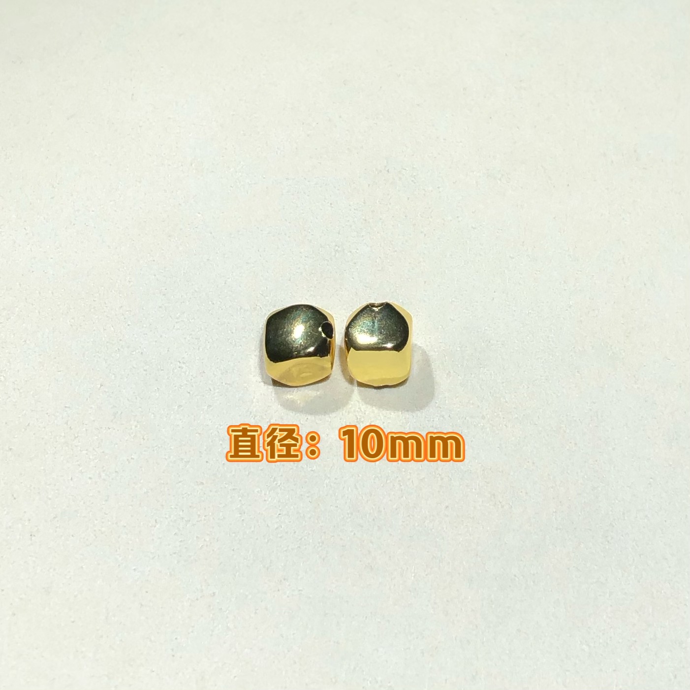 14K Gold-Filled Color-Preserving Crystal DIY Accessories Irregular Octagonal Spacer Beads Bracelet Necklace Beaded Jewelry Accessories