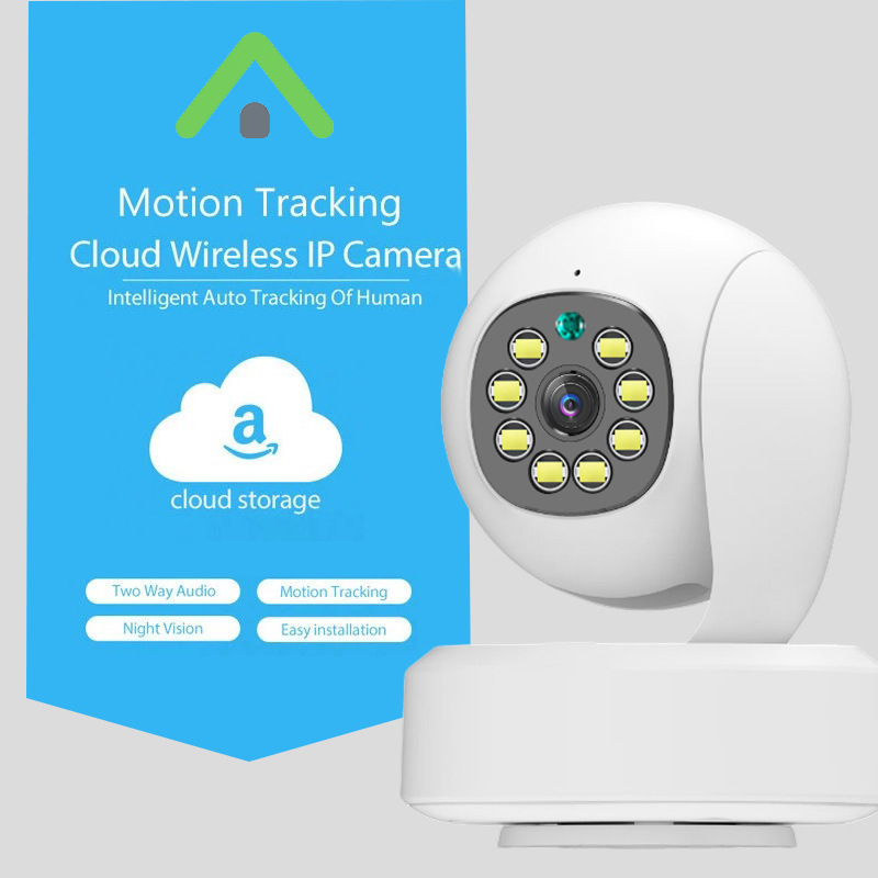 WiFi无线 工厂直供家用摄像头摇头机可移动侦测语音对讲 跨境电商