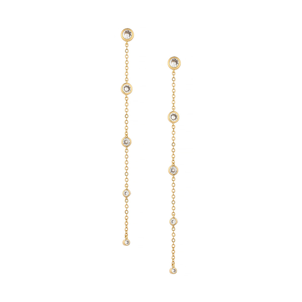 10g Weight Drop Earrings Classification 1 Pair Quantity Casual, Daily Occasion 925 Sterling Silver Material Geometric, Solid Color Pattern Women's Gender Plating Design Simple Style Style 1 Pair 925 Sterling Silver Geometric Solid Color Drop Earrings 7