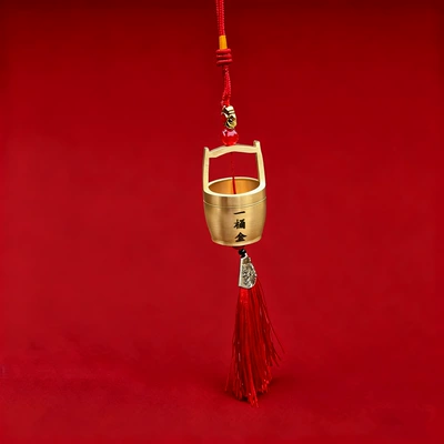 Year Red Gold-Eating Beast Lucky — Car hanging - a-pot-of-gold