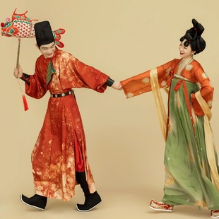 Photo Studio Photography Theme Clothing Tang-made Retro Tang Palace Night Banquet Couple Double Classical Hanfu Photo Clothing
