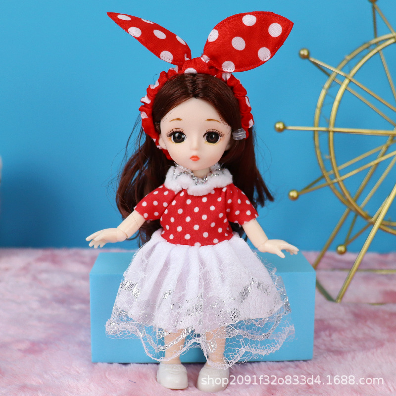 8 puntos 17cm pequeño traje de muñeca ropa se puede cambiar 13 conjunta linda princesa juguete regalo cumpleaños la muchacha