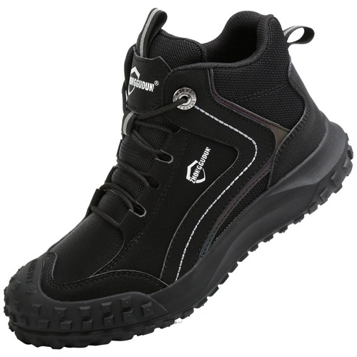 Leisure safety shoes with anti-puncture, anti-impact, anti-slip, breathable, lightweight, wear-resistant, and secure rubber soles. High-density safety shoes.