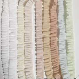 10米价马卡龙色1.4cm1.5cm1.6cm缩褶打褶无弹边花边