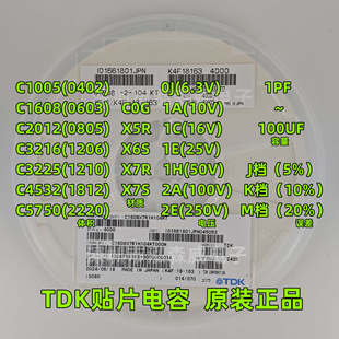 �NƬTDK���C1608 2012 3216 25V50V X5RX7R 0603 0805 1206 104K