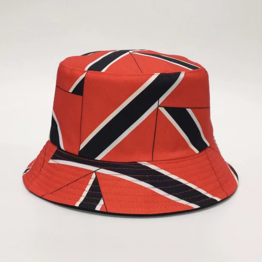 Unisex Vintage Style National Flag Printing Big Eaves Bucket Hat display picture 2
