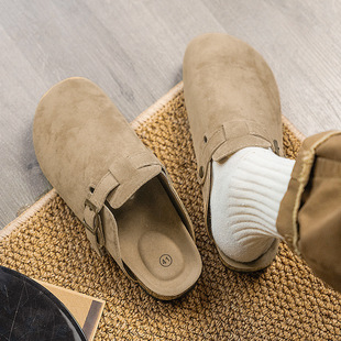 Birkenstock Shoes Men's Summer Outer Wear Non-Slip Cork Toe Slippers Outdoor Sports Large Size Beach Sandals