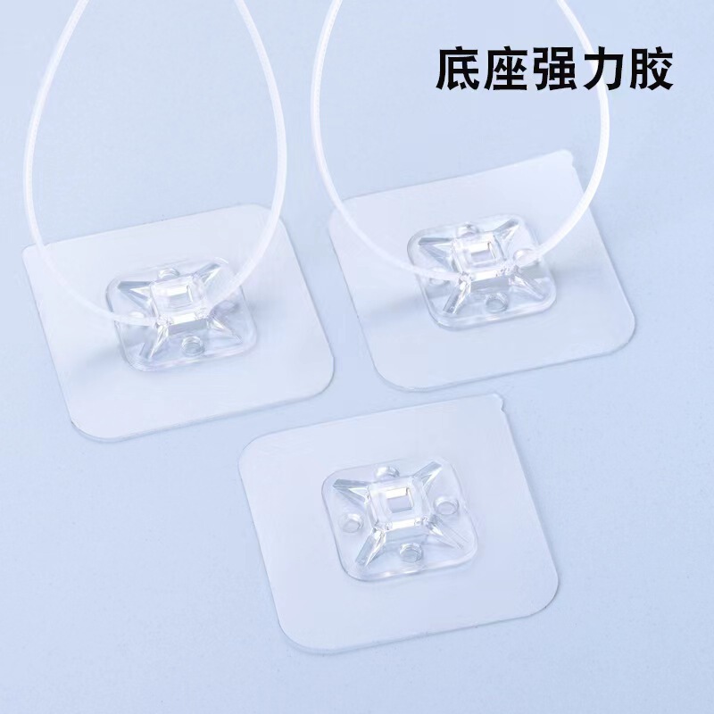 Hook sticky hook ribbon cable organizer fixed sticker self-adhesive ribbon buckle fixed wire cabinet anti-dumping Holder Hook sticky hook ribbon cable organizer fixed sticker self-adhesive ribbon buckle fixed wire cabinet anti-dumping Holder