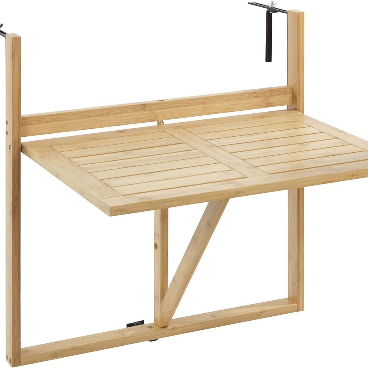 Mesa plegable para balcón Mesa plegable colgante de madera Mesa plegable Panel de mesa de madera plegable Mesa de centro Mesa de estudio rectangular montada en la pared