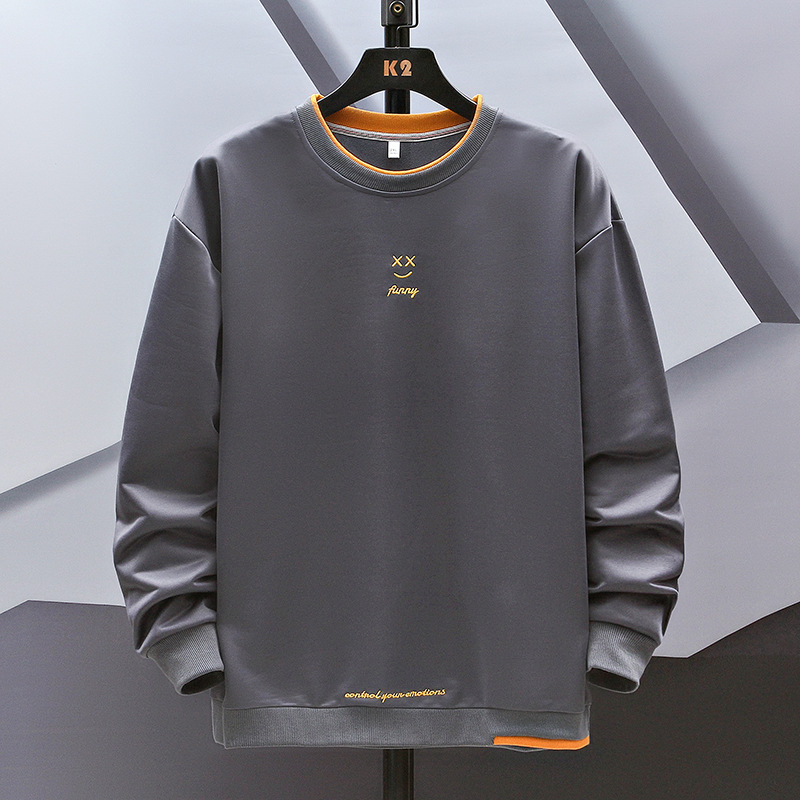 2023 Sweatshirt Herren Herbst Winter Übergröße Sweatshirt Langarm Vielseitiges Mode Sweatshirt Casual Pullover Sweatshirt Top Männliche Kleidung_voghion.com