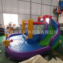 商业级弹跳屋充气充气城堡儿童充气滑梯带泳池聚氯乙烯防水布充气