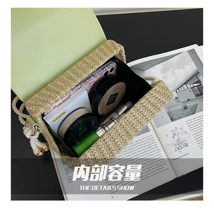 Fashion Straw Woven Shoulder Messenger Small Bag display picture 22