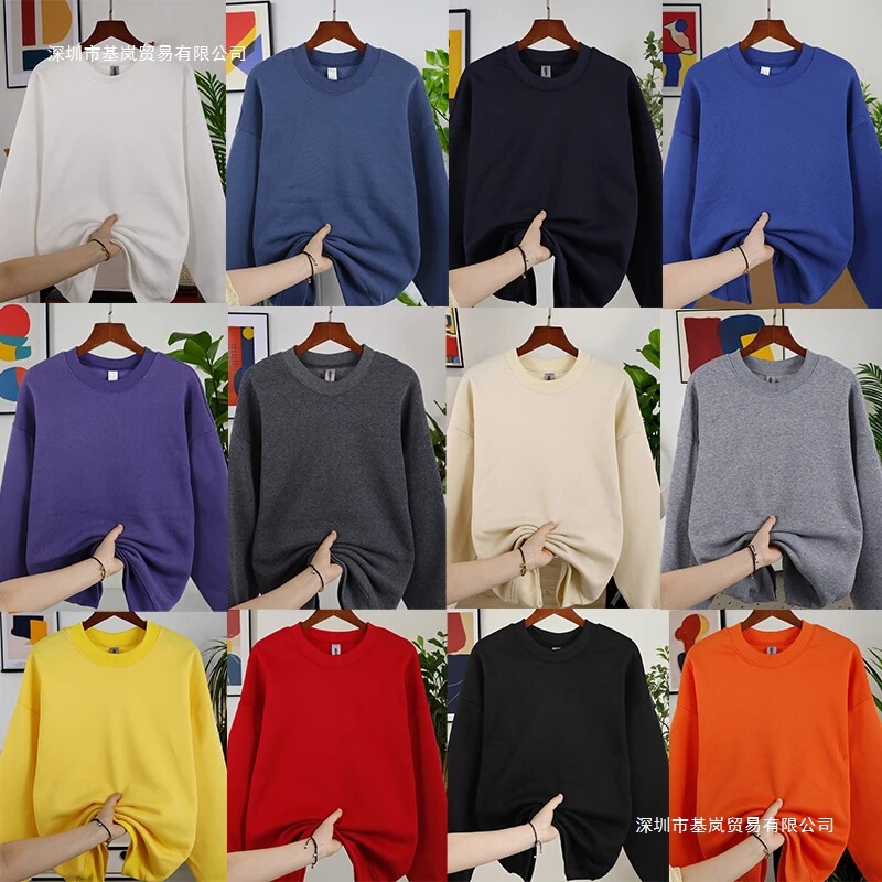 Men's Wool Autumn Sweatshirt, Street Jogging Pullover, Basic Top, Sports Casual Wear