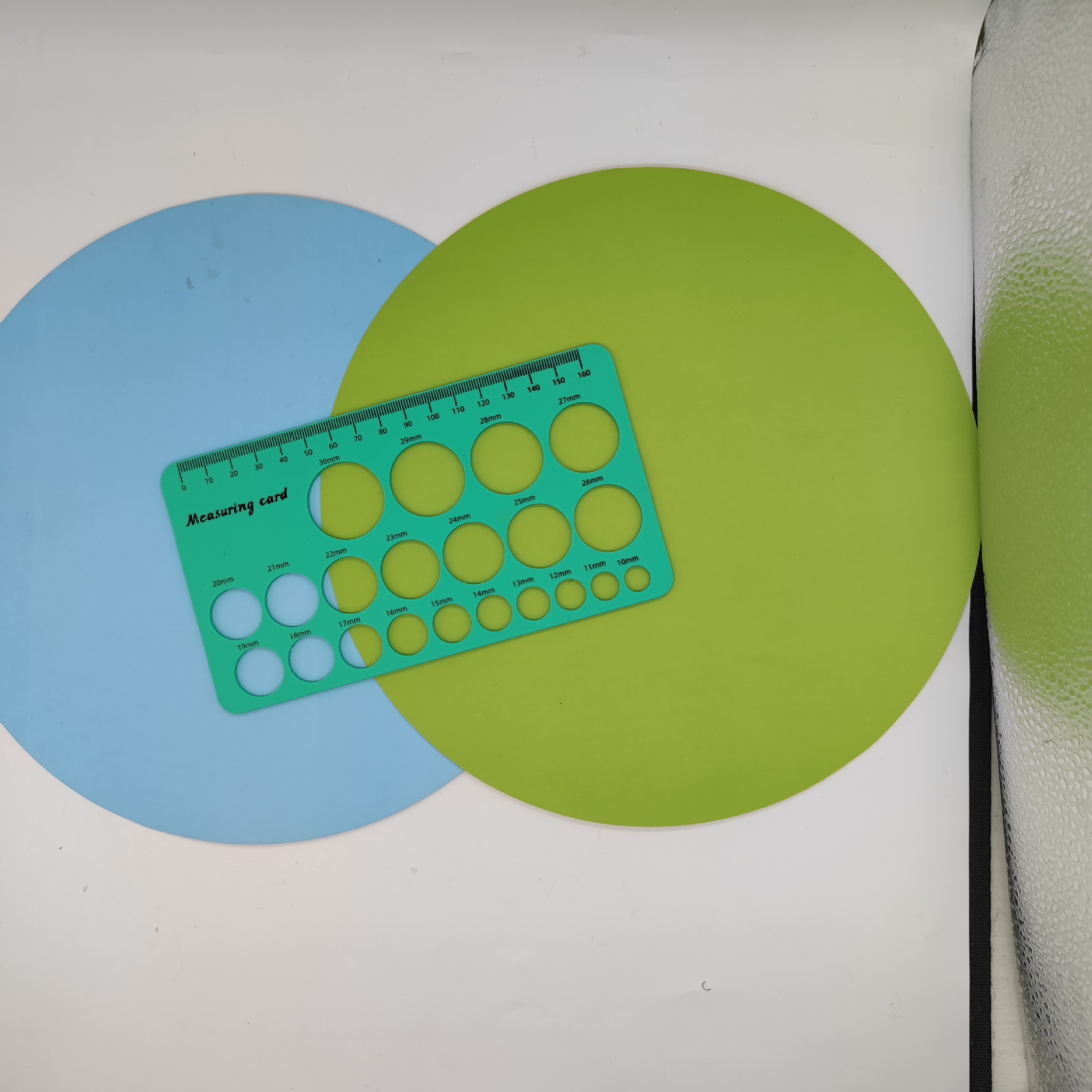 녹색 단면 인쇄(천 자 없이 알몸)