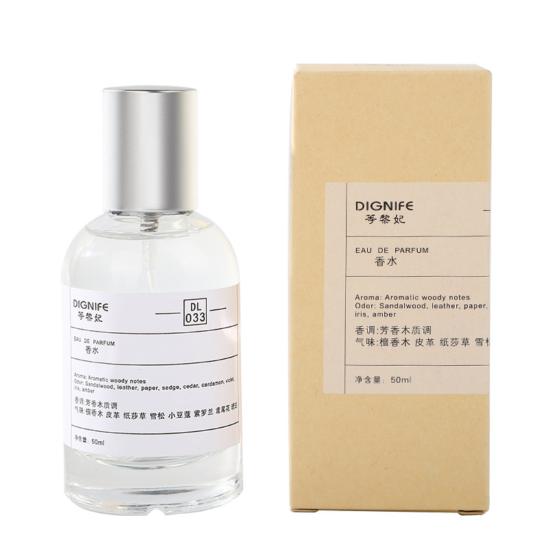 Perfume de laboratorio de Lifei, fragancia de sándalo, fragancia de larga duración, fragancia de tipo plano, reemplazo fresco y natural, 50ml al por mayor.