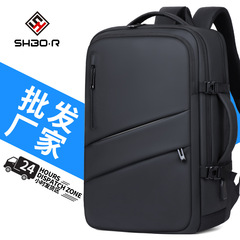 男性用USB充電ポート付きクロスボーダービジネスリュック、大容量スクールバッグ、中学生・大学生向けバックパック、卸売