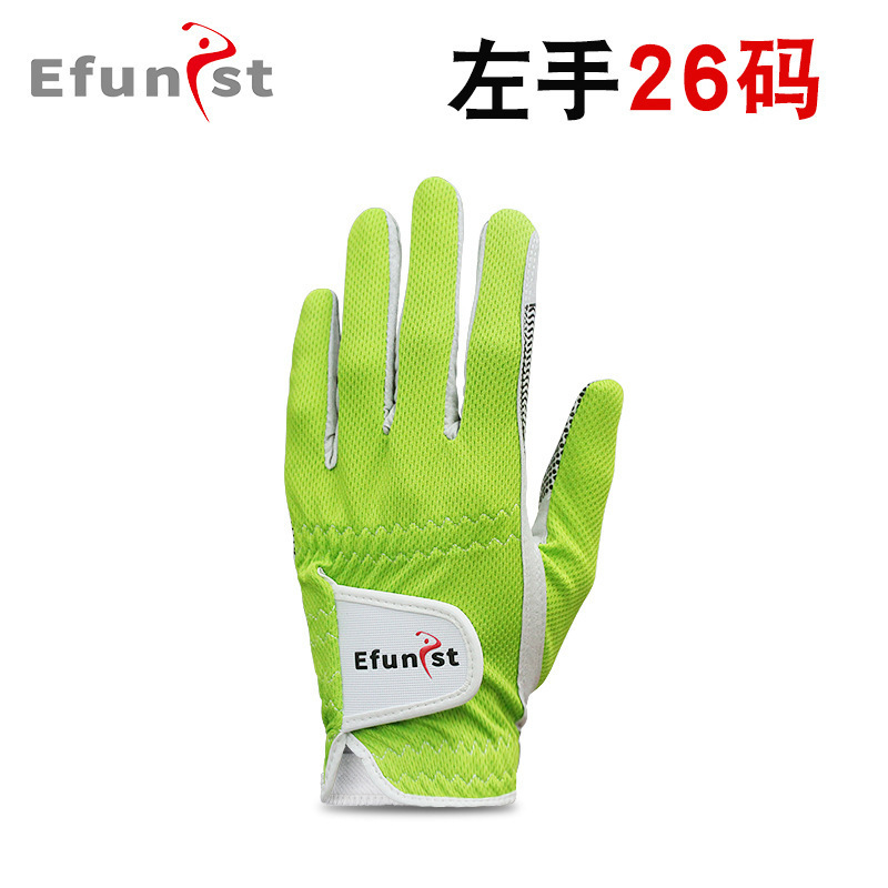 Efunist ゴルフ グローブ メンズ 伸縮性 通気性 メッシュ 耐摩耗性 滑り止め 粒子 片手 サマー スポーツ|undefined