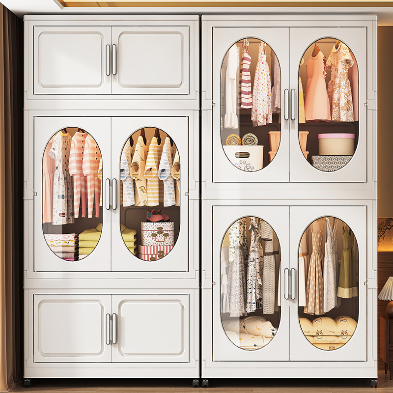 70-80塑料折叠多层宝宝衣物收纳柜 免安装储物箱卧室折叠儿童衣柜