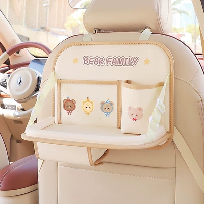 Car seat back dining table Car table board - foldable-dining-table-hat-wearing-bear-cannot-be-used-on-a-tricycle