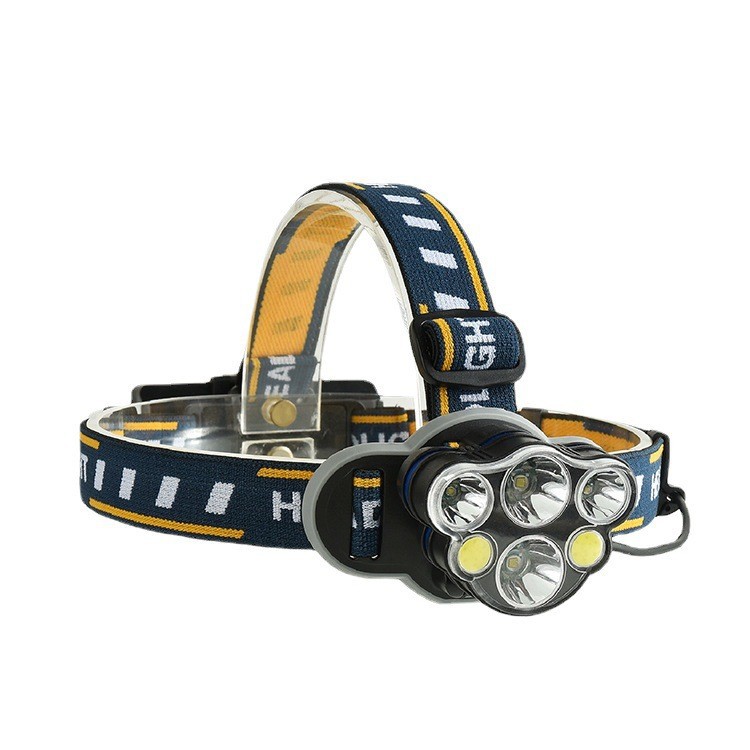 Transfronteriza LED faro carga TYPE-C reflector grande COB faro al aire libre impermeable noche pesca lámpara T6 luz fuerte faro