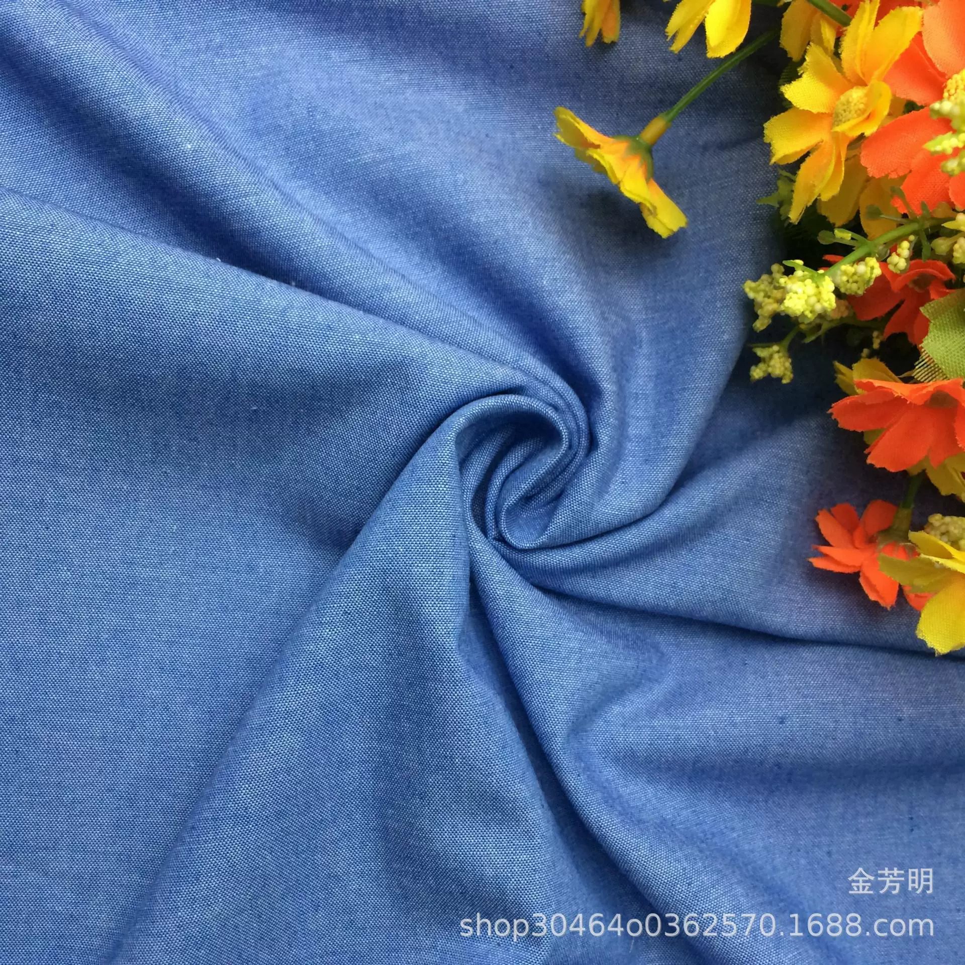 全棉32支青年布 纯棉衬衫面料 春秋工装休闲服 鞋帽服饰