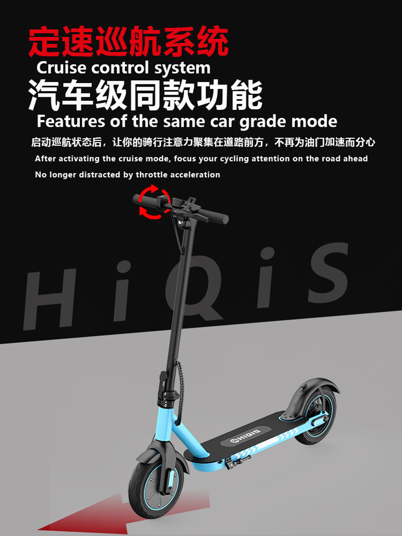 Overseas warehouse direct shipment from source factory: Small foldable electric scooter 10inch with honeycomb tires, 350W front drive, cross-border wholesale
