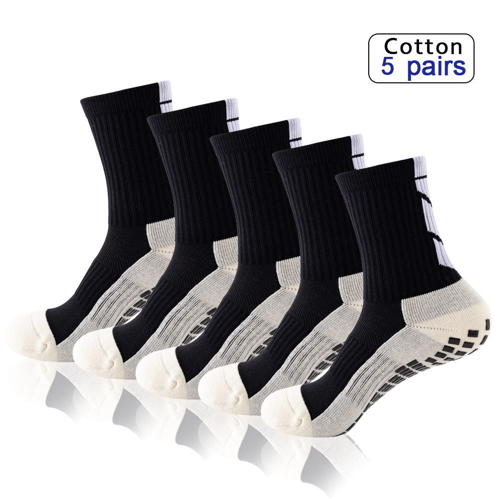 Football socks men's mid-calf socks sole non-slip dispensing towel bottom running socks basketball socks training professional sports socks