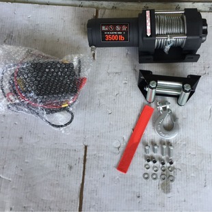 Off-Road Vehicle Winch, Electric Winch, Car Electric Winch, Self-Driving Self-Rescue Tool, 3500 Pounds