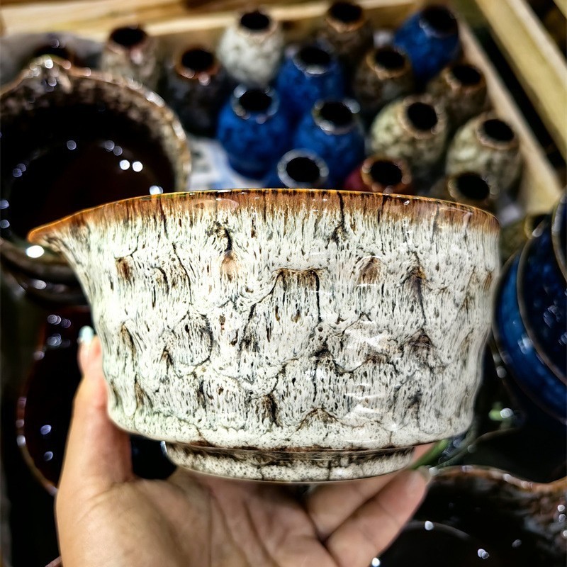 国境を越えた陶器窯で作られた注ぎ口付き抹茶茶碗、手作り茶碗、日本茶道、宋代のねじ込み茶碗|undefined