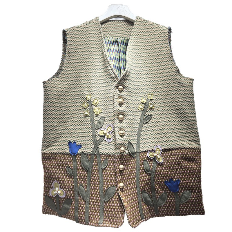 Corea del Sur 2026 primavera nueva moda de mujer estilo universal bordado traje cuello de costura floral conjunto caballo suelto image 5