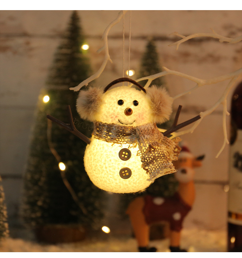 Christmas Cartoon Style Pastoral Snowman Plastic Flannel Party Festival Ornaments display picture 4