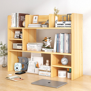 Desktop Small Bookcase Office Desk Simple Desk Small Bookshelf Layered Storage Rack Student Multi-Layer Desk Storage Rack