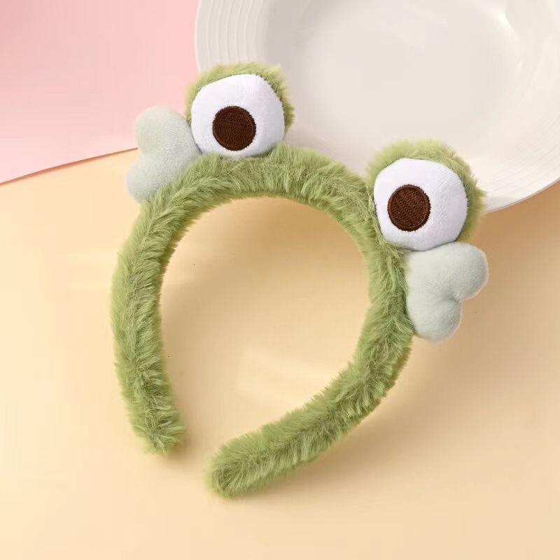 Felpa Rana diadema Otoño e Invierno Nuevo Oído banda de pelo lindo oso fresa cabeza accesorios al por mayor oso Internet celebridad diadema