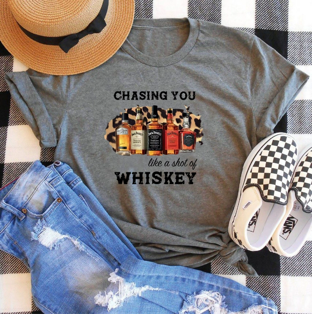 Погоня за вами, как выстрел красочные печатные футболки свободные с короткими рукавами футболки для мужчин и женщин