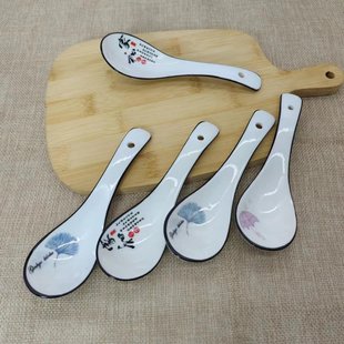 in stock Nordic style ceramic soup spoon household spoon spoon hotel restaurant tableware department store wholesale