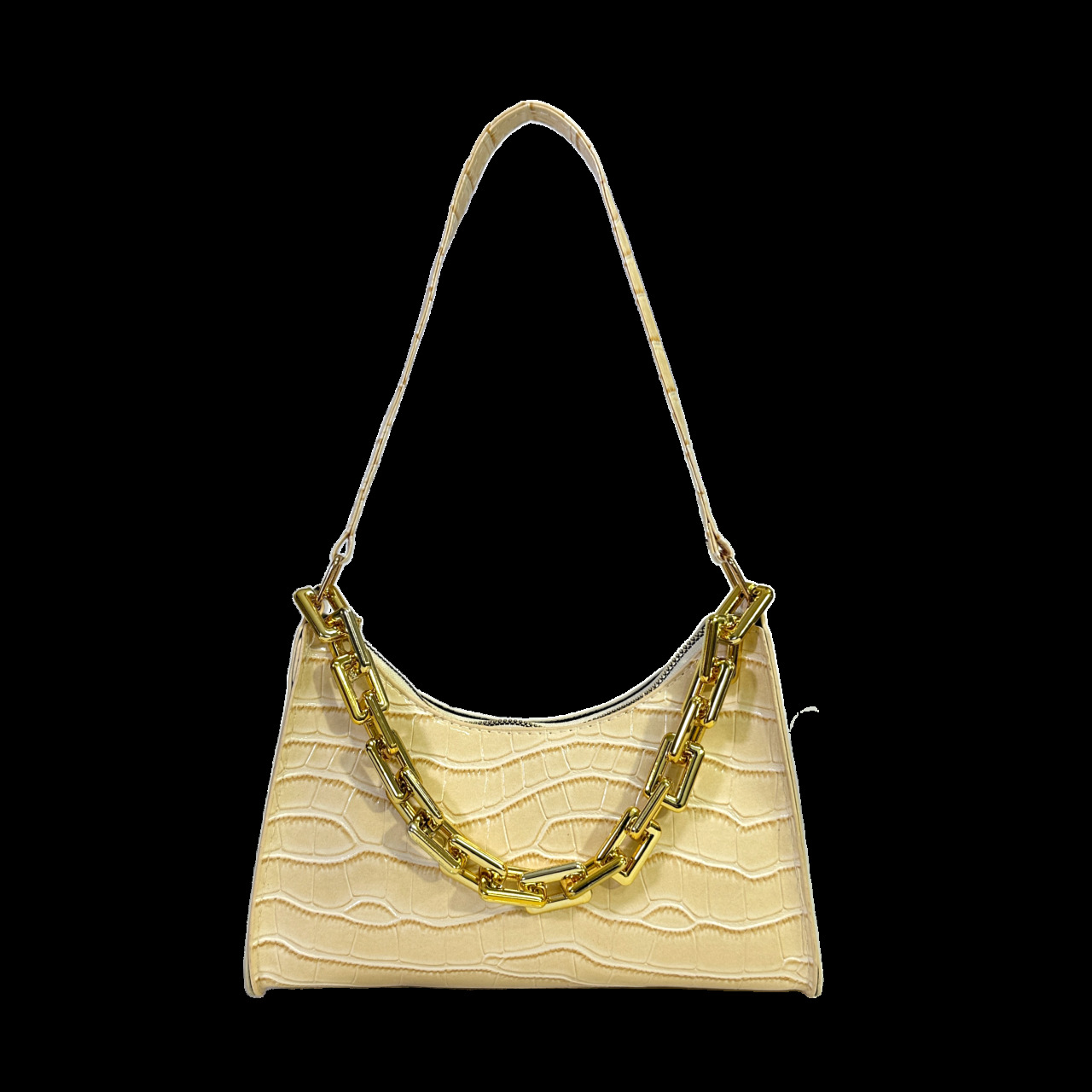 Bolso de axila con patrón de cocodrilo 2025 nuevo bolso de comercio exterior del sudeste asiático bolso de cercanías bolso de hombro de todo fósforo de moda femenina