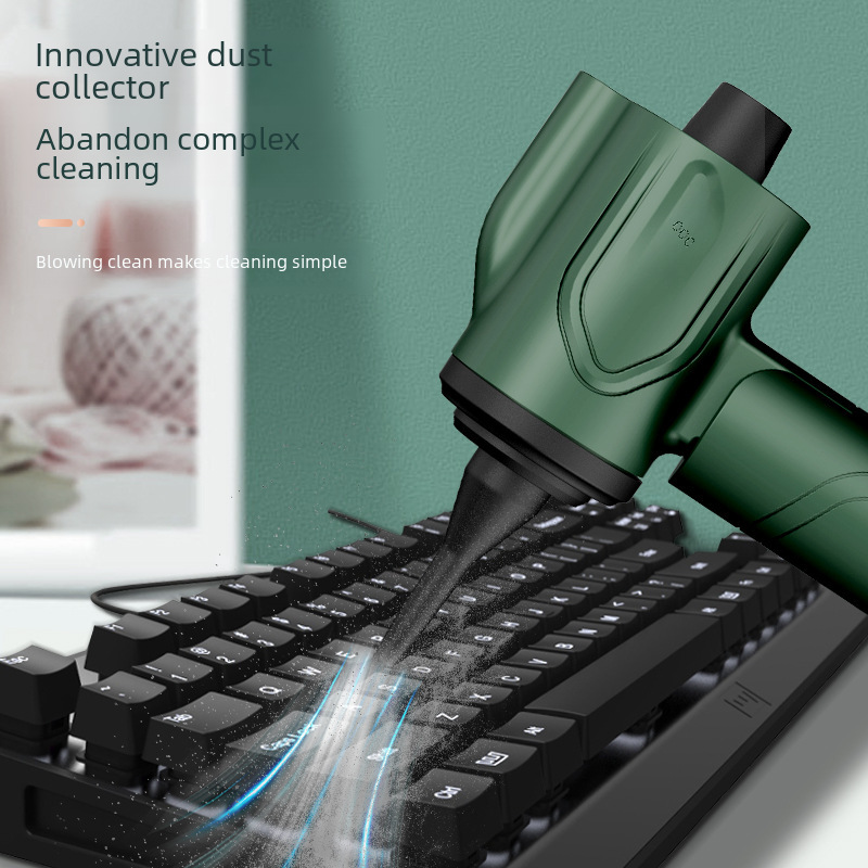 Household Charging Vacuum Handheld Keyboard Case Cleaning Window Dust Blower Suction Two-in-One Car Dust Blower