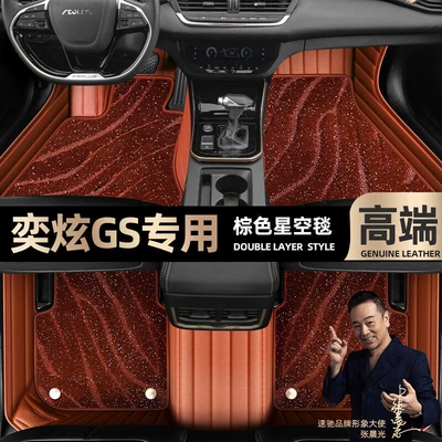 Ayaqaltılar (Kovriklər) Fengshen Yixuan GS, odorless, easy - take-a-photo-and-leave-a-message-with-the-car-model-and-year-brown-leather-brown-starry-sky-blanketdouble-layer-model