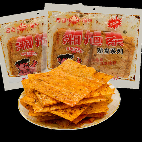Xiangxidong Hot and Spicy Strips - Hunan Specialty, Childhood Hand-Torn Nostalgic Dry and Spicy Snacks, Xiangxidong Traditional Large Spicy Strips