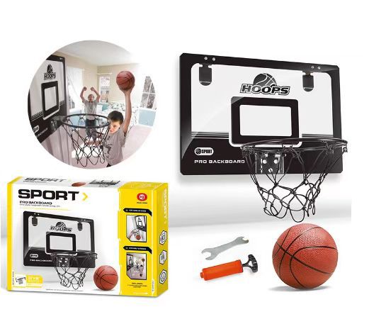 Tablero de baloncesto de pared transparente para niños de 45CM Tablero de baloncesto de puerta colgante transfronterizo