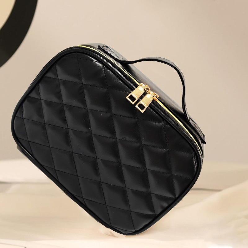 Bolso cosmético portátil de viaje pequeño de 6 pulgadas espejo led bolsa cosmética portátil desmontable de gran capacidad con luz con espejo