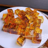 Натуральный янтарный медовый воск, куб, кубик, коричневый сахар, кусочки DIY, аксессуары, дикие ювелирные изделия