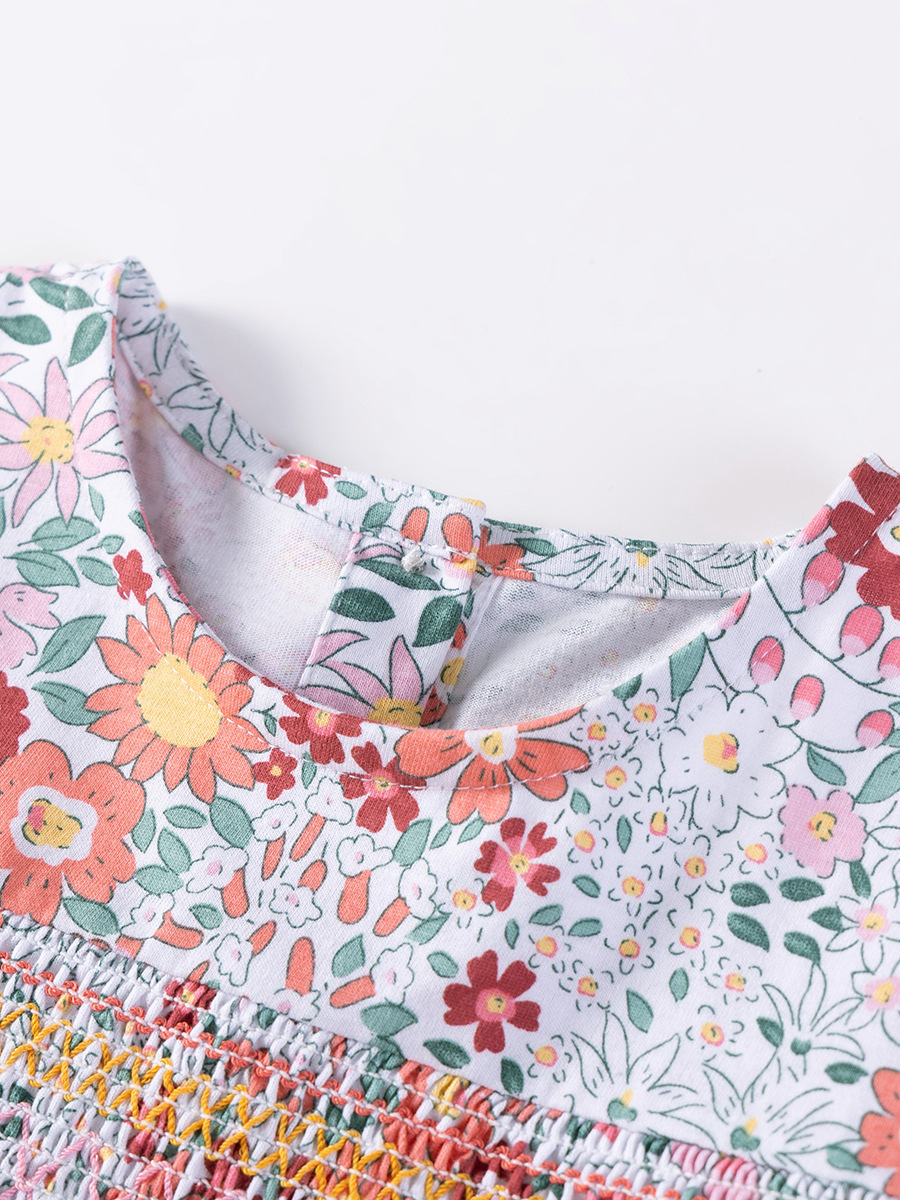 Little maven vestido de otoño para niñas europeas y americanas transfronterizas vestido de niños lindo falda de algodón de manga larga para niños cabello de una pieza image 3