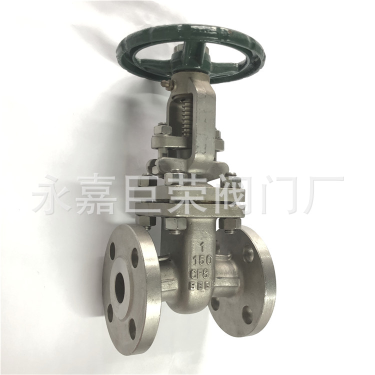 Z41W-150LB 304不锈钢316L美标手动法兰闸阀 高温高压硬密封