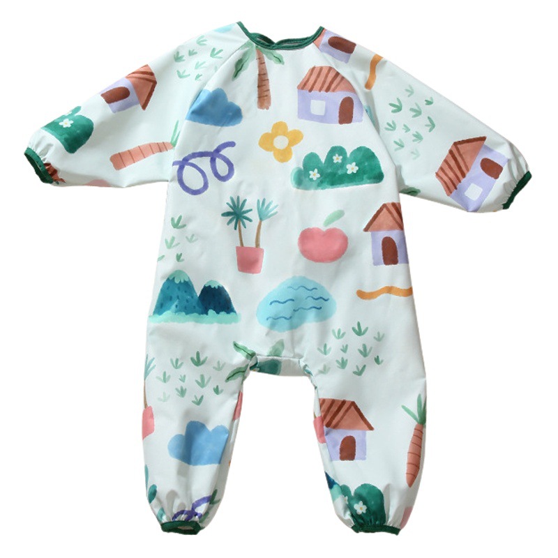 Baby Crawling Clothes, Anti-Dirty Crawling Clothes, Baby One-Piece Smocks, Newborn Clothes, Children's Full-Body Smocks, Crawling Clothes