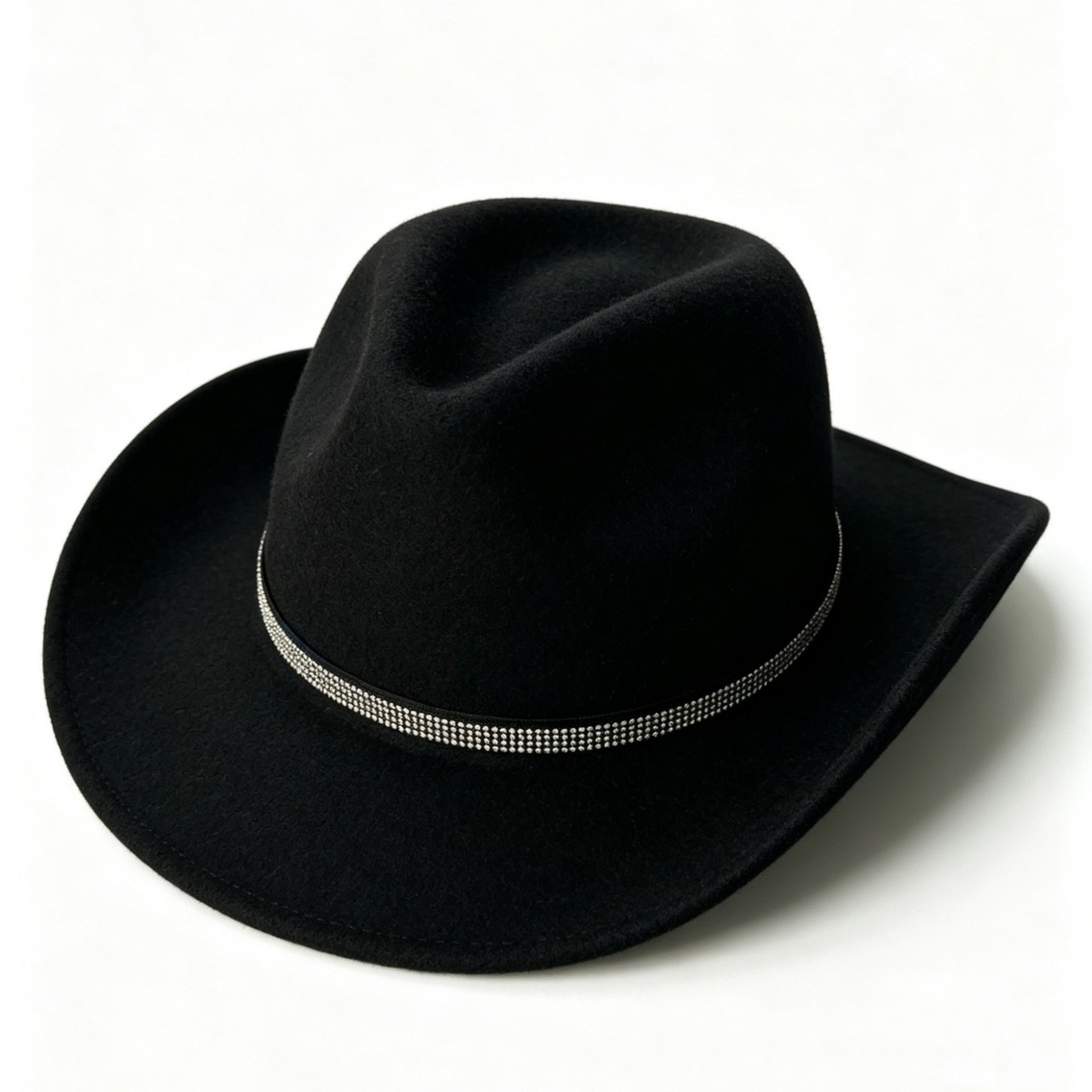 Transfronteriza al por mayor con diamantes llenos con sombrero de diamantes DIY con gorras de cuero decoración con correa de perforación multifuncional con cuerda image 2