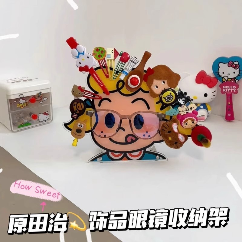 新爆款眼镜支架发夹收纳架亚克力可爱家用多功能展示桌面装饰摆件|undefined