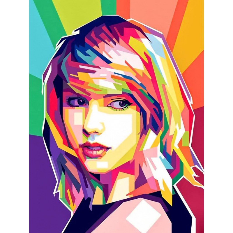 Pintura de Diamantes 5D, Diseño de Cantante Taylor, Pintura Decorativa DIY Hecha a Mano, Diamantes Redondos y Cuadrados, Éxito de Ventas en Amazon, Pintura de Diamantes Kpop