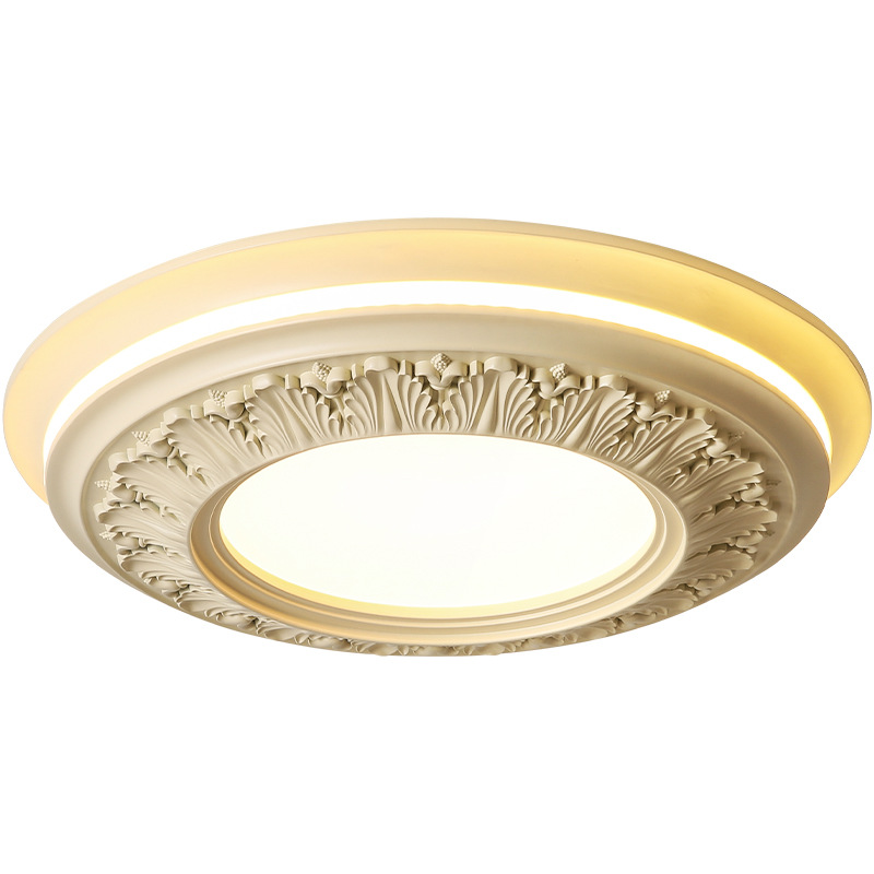 Luz de techo de dormitorio de espectro completo diseño de arte de tallado francés lujoso cálido romántico lámpara de dormitorio principal 522L