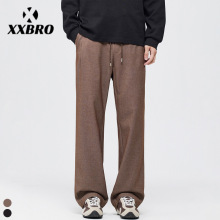 xxbro男装#高街纯色直筒休闲裤子男秋冬宽松长裤美式潮流vibe卫裤